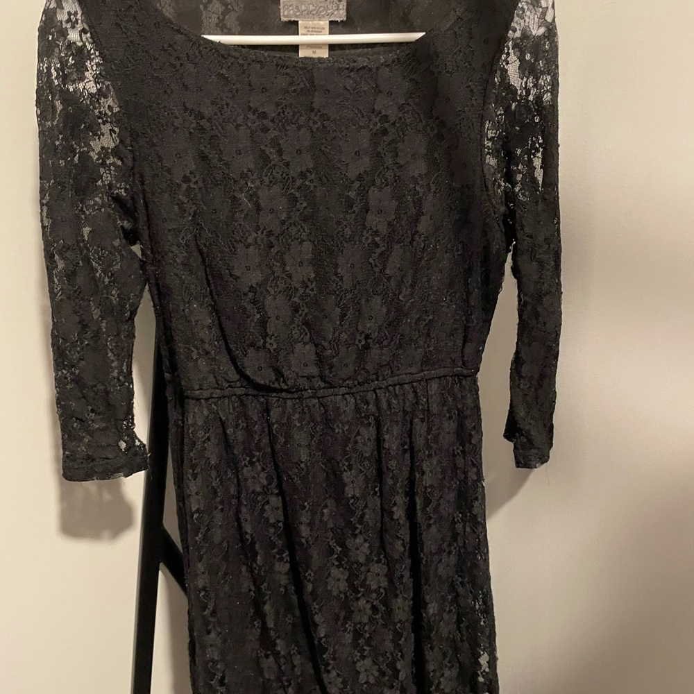 Black lace dress
